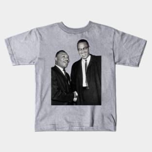 MLK Jr and X Kids T-Shirt